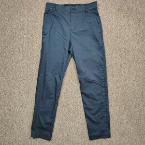 NIKE Dri-FIT UV Chino Pants Men’s 28x30 Blue Slim Golf Cotton Blend Stretch